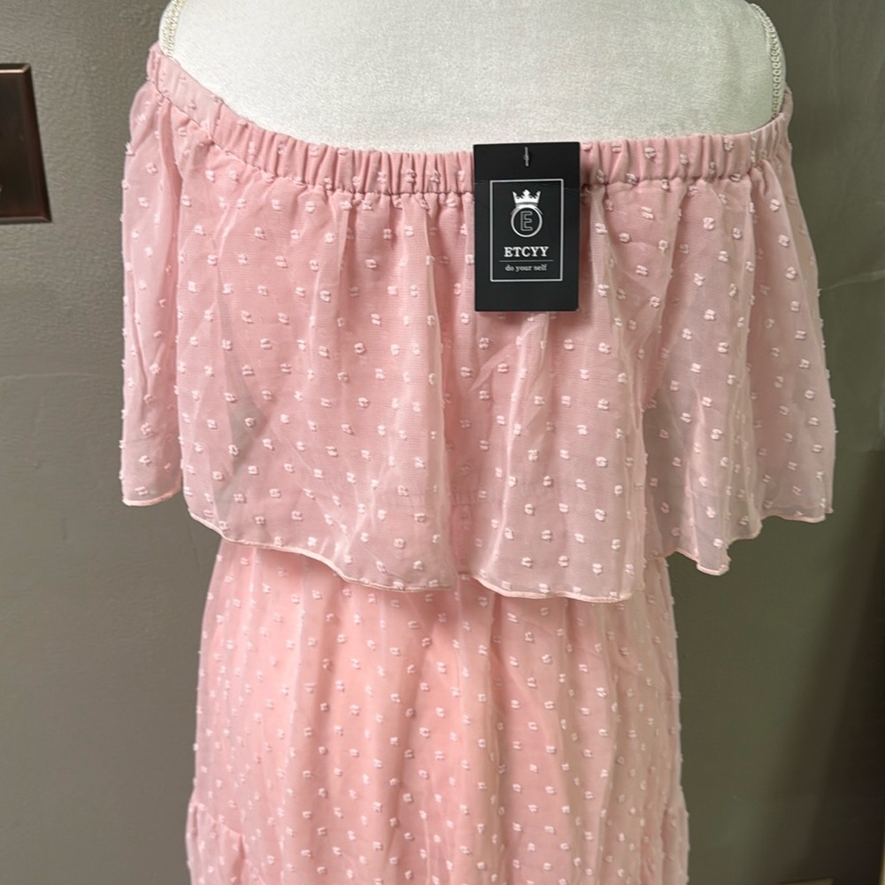 🆕 Pink Maxi Dress size L - Picture 3 of 6